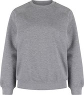 Body Slim Fit Sweater raglan mouwen ronde hals voor Heren –260 grams kwaliteit- 65% polyester 35% katoen, Grijs -Maat L