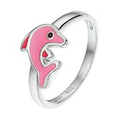 The Kids Jewelry Collection Ring Dolfijn - Zilver