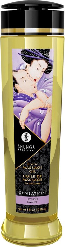 Shunga Massage Olie Sensation Lavender - Shunga