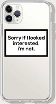iphone 11 pro max - hoesje / case - transparant tekst - funny