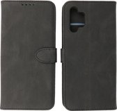 Samsung Galaxy A32 4G Hoesje - Portemonnee Book Case - Kaarthouder & Magneetlipje - Kunstleer - Zwart