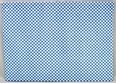 Plaso Viscose Swivel 50 x 70 cm - carreaux bleu vert blanc - Set 12 Pièces