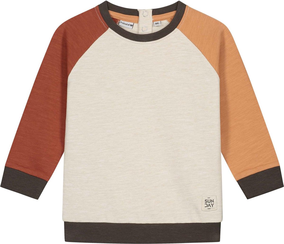 Prénatal peuter sweater - kinderkleding voor jongens - maat 86 - Bruin