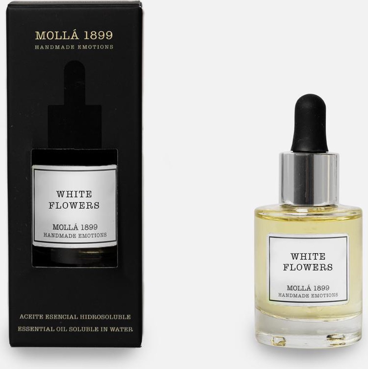 Goedkoopste Cereria Mollà 1899 Essential Oil 30 ml White Flowers essentiële olie wtte bloemen fris ideaal voor aromaverdamper lente in huis aromadiffuser