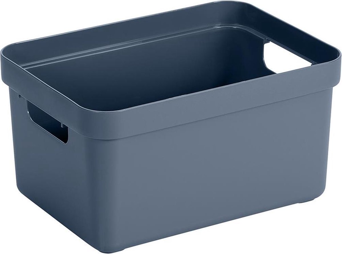 Sunware - Sigma home opbergbox 5L donkerblauw - 25,2 x 17,5 x 12,2 cm