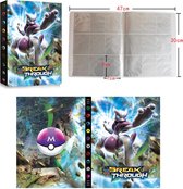 Pokemon verzamelmap 9 pocket - voor pokemon kaarten - a4 - 432 kaarten - Mewtwo - flexibele kaft