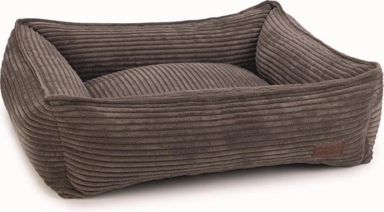Designed by Lotte hondenmand Ribbed Bruin 80 x 70 cm – Hond