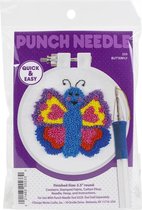 Punch Needle Kit Vlinder Vrolijk