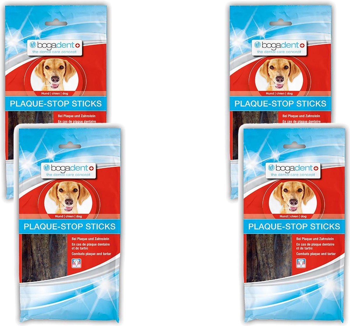 Bogadent Dental Sticks Met Plaque-Stop - Gebitsverzorging - 4 x 100 g