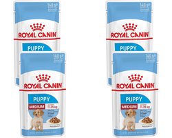 Royal Canin Shn Medium Puppy Pouch - Hondenvoer - 4 x 10 x 140 g