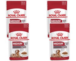 Royal Canin Shn Medium Ageing 10plus Pouch - Hondenvoer - 4 x 10x140 g