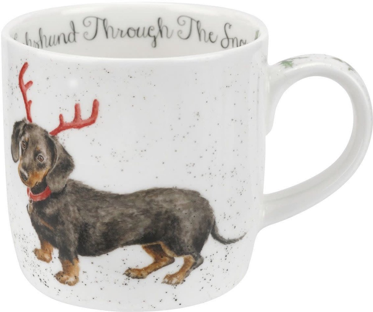 Wrendale - Mok - Dachshund Through the Snow