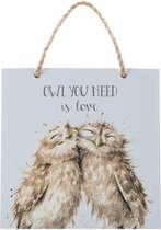 Houten Bordje - Owl you need is Love