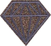 Glitter Diamant Strijk Embleem Patch Multicolor 7.6 cm / 6.8 cm / Multicolor