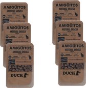 Amiguitos Cat Snack Duck - Kattensnack - 6 x 100 g