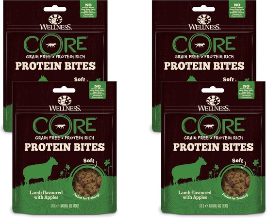 Wellness Core Protein Bites 170 g - Hondensnacks - 4 x Lam&Appel
