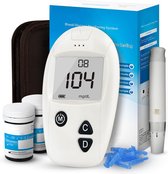 Glucosemeter - Bloedsuikermeter - Startpakket - 100 strips & Lancetten - Prikpen & meer