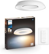 Bol.com Philips Hue Still plafondlamp - White Ambiance - wit - Bluetooth - inlc. 1 dimmer switch aanbieding