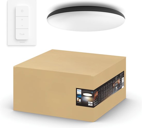 Philips Hue Cher plafondlamp – Zwart – incl. 1 dimmer switch
