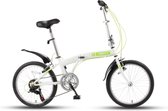 SBK Bike - Vouwfiets - 20 inch - 6 Versnellingen - Wit Groen