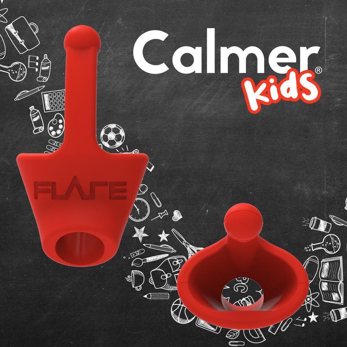 Goedkoopste Flare Audio Calmer Kids Rood