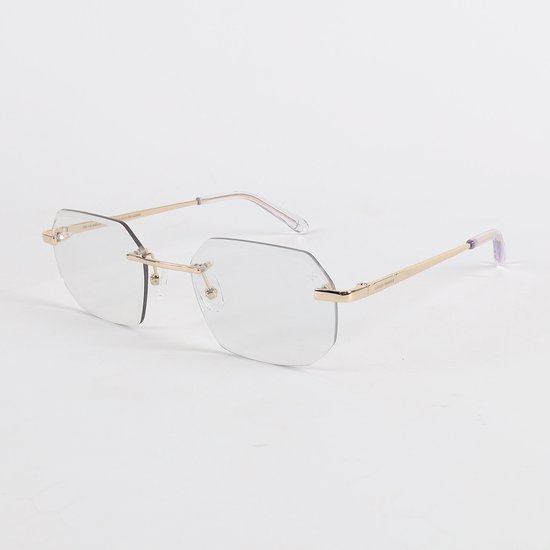 Lucien Fabrice - Diamond - Gold - Transparant - Zonnebril - Sunglasses - Eyewear - Unisex - Dames - Heren