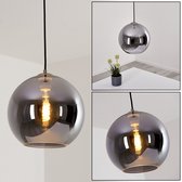 Belanian.nl - Glazen hanglamp - Modern hanglamp - Hanglamp - Hanglamp zilver 1-vlammig -  Eetkamer, keuken, slaapkamer, woonkamer