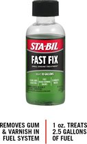 Sta-Bil Fast Fic, lost water en ethanol problemen op voor scooters, buitenboord, grasmaaiers etc.