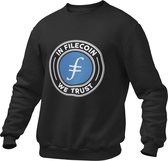 Crypto Kleding -In FILECOIN we Trust - Bitcoin - Trui/Sweater