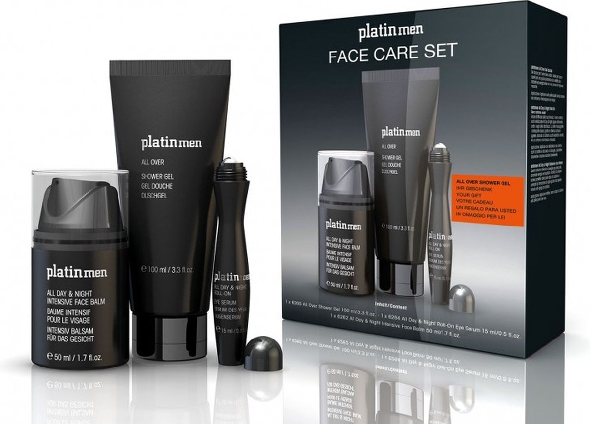 Etre Belle - Platin men - Dagcrème - Kado Set - 3 producten