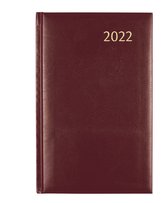 Bureauagenda Amsterdam Daily 2022 met 1 dag per pagina - omslag rood