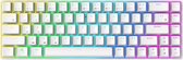 RK837 Gaming Keyboard Wit - RGB Verlichting - Hot Swappable - Tri-Mode - Ergonomisch Mechanisch Gaming Toetsenbord Met Draadloos Verbinding - Qwerty - 68% Met Multimedia Toetsen -