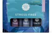 Woolzies 100% Pure Stress-Free Essential Oil Blend Set | Therapeutic Grade Aromatherapy | Incl. Sleep, Relax, Unwind Blends | Promotes Grounding, Relaxing, Tranquility, Ease Anxiou