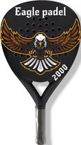 Eagle Padel Racket | 2000 | Glimmend zwart | 100% Carbon