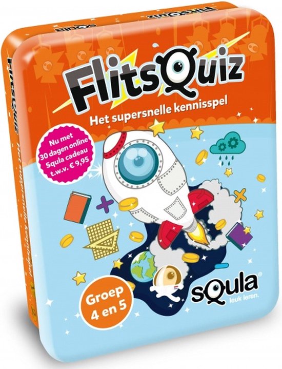 Squla flitsquiz groep 4 5 - Educatief Kaartspel