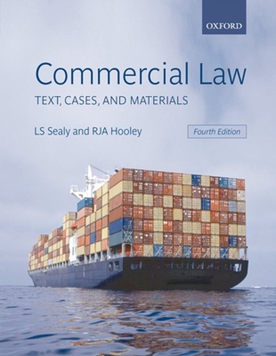 Commercial Law 9780199299034 Professor L. S. Sealy Boeken bol