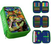 Teenage Mutant Ninja Turtles - gevuld etui - 44stuks - 3 lagen gevuld - schoolspullen