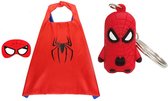 Spiderman verkleedpak - Spiderman Speelgoed - Verkleedkleren jongen - Verkleedkleren Meisje - Spiderman cape