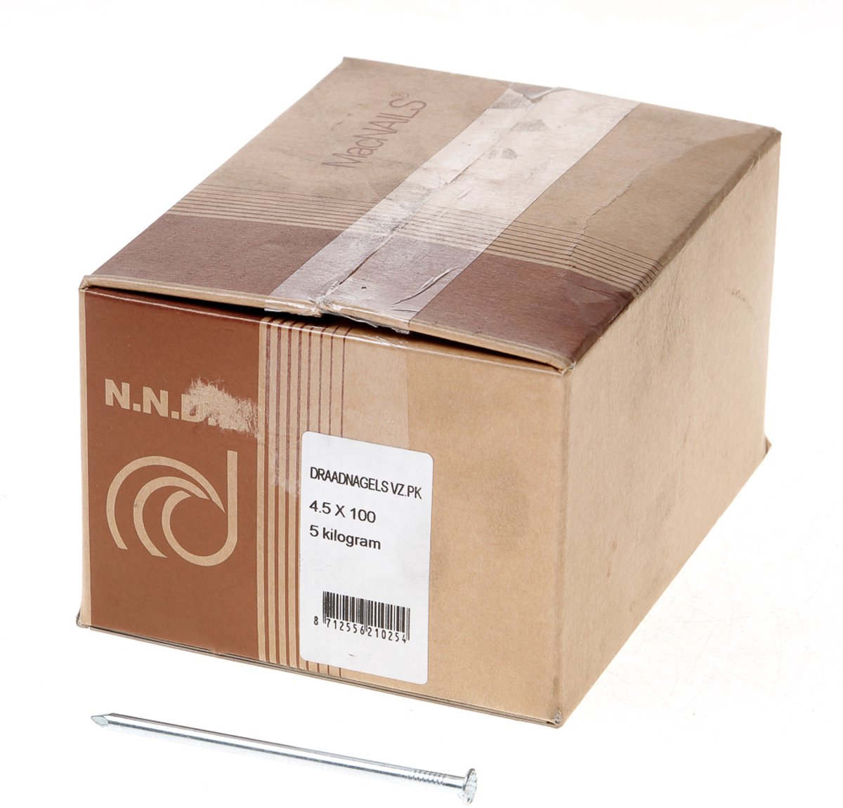 Van der Loo Draadnagel platkop gegalvaniseerd 4.5 x 100mm 5kg