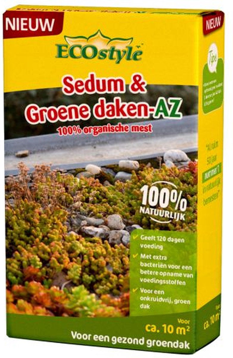 Ecostyle Sedum - Mest - Groene Daken - AZ 800 Gram Voor 10 m2 - Kerstcadeau