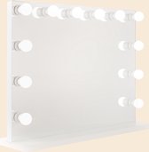Hollywood spiegel 80x65cm| Coco | Make up spiegel met verlichting | Cosmetica spiegel |