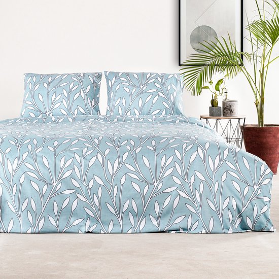 Charm & Co Laura - Dekbedovertrek - Tweepersoons - 200 x 200/220 - Blauw