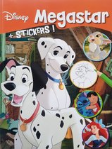 Disney kleurboek dalmatiers met stickers - heel veel kleurplaten met bekende disney figuren - prinsessen