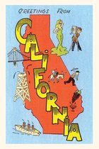 Pocket Sized - Found Image Press Journals- Vintage Journal Greetings from California