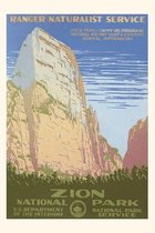 Pocket Sized - Found Image Press Journals- Vintage Journal Poster for Zion National Park