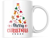 Kerst Mok met tekst: Merry Christmas Gift Tree | Kerst Decoratie | Kerst Versiering | Grappige Cadeaus | Koffiemok | Koffiebeker | Theemok | Theebeker