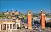 Venetiaanse torens op het Plaça d'Espanya in Barcelona - Foto op Forex - 90 x 60 cm