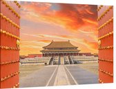 Keizerlijk Paleis Gugong van de Verboden Stad in Beijing - Foto op Canvas - 45 x 30 cm