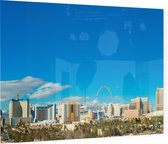 De uitgestrekte city skyline van Las Vegas in Nevada - Foto op Plexiglas - 90 x 60 cm