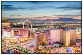 Luchtfoto van de Las Vegas Strip met zicht op The Mirage - Foto op Akoestisch paneel - 150 x 100 cm